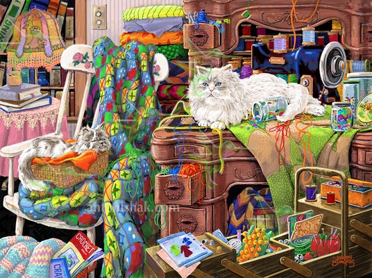  444 Quilting Kittens 