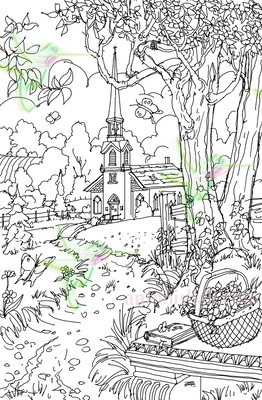  500A Morning Path to Church 